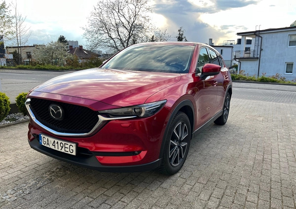 Mazda CX-5 cena 105000 przebieg: 116000, rok produkcji 2018 z Gdańsk małe 67